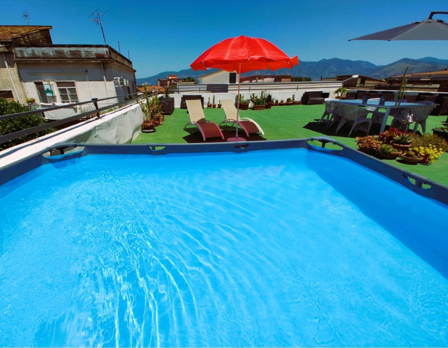 Villa Palazzo Di Donna Panoramic Terraces And Private Parking Strategic To Amalfi Coast, Pompei, Napoli à Sant'Egidio del Monte Albino Extérieur photo